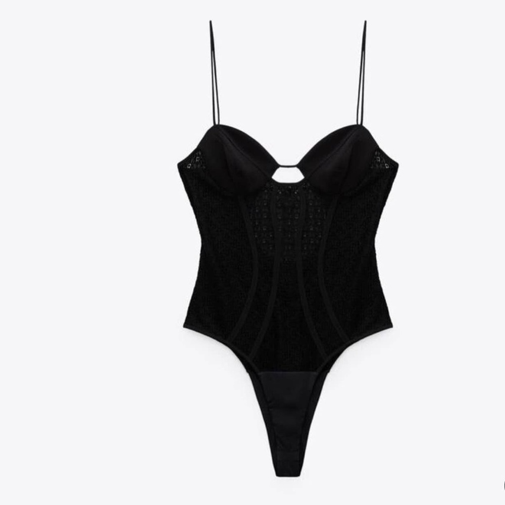 Zara black bodysuit